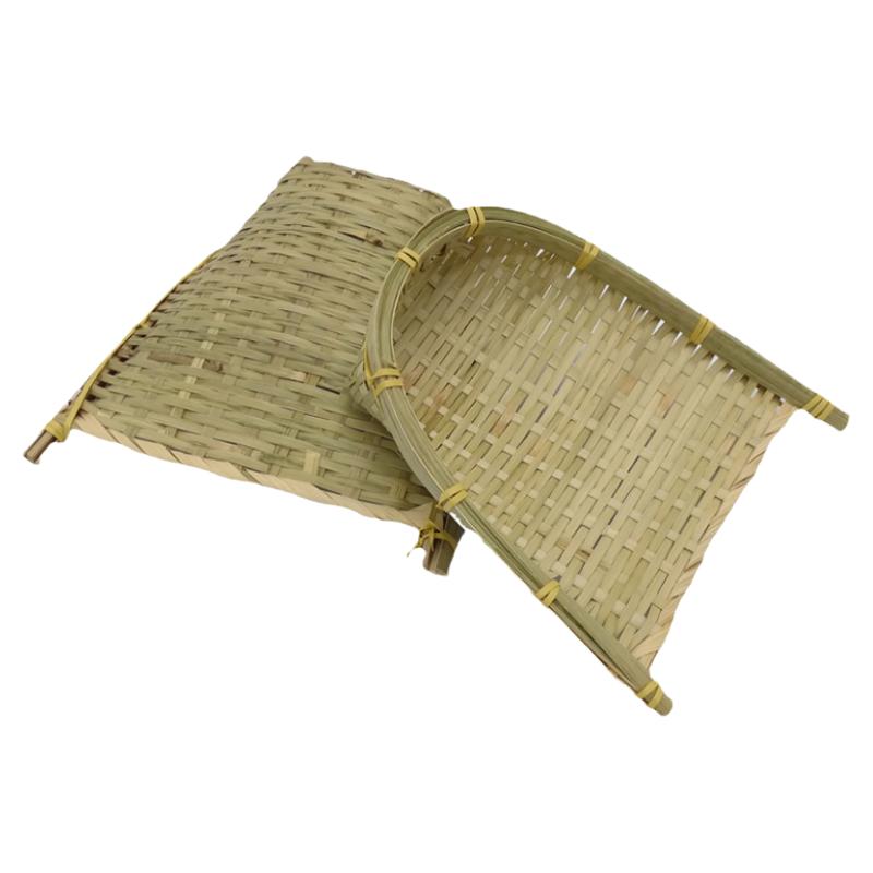 竹编开口小簸箕工艺品迷你装饰墙