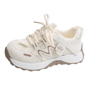 欧洲站超火厚底老爹鞋女增高显脚小2026新款春秋季运动休闲阿甘鞋