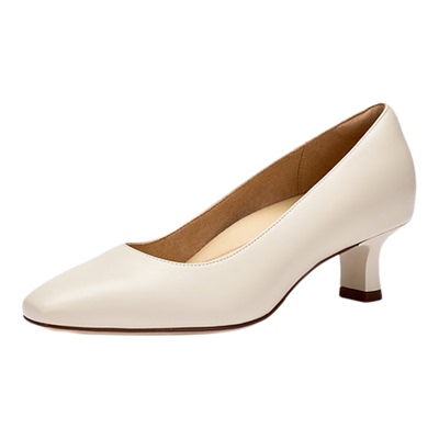 Clarks其乐Kyla50 Pump女鞋夏季新款一脚蹬方头柔软羊皮高跟单鞋