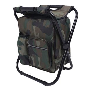 户外折叠冰包椅凳子便携座椅钓椅包野钓座椅保温可坐背包双肩马扎