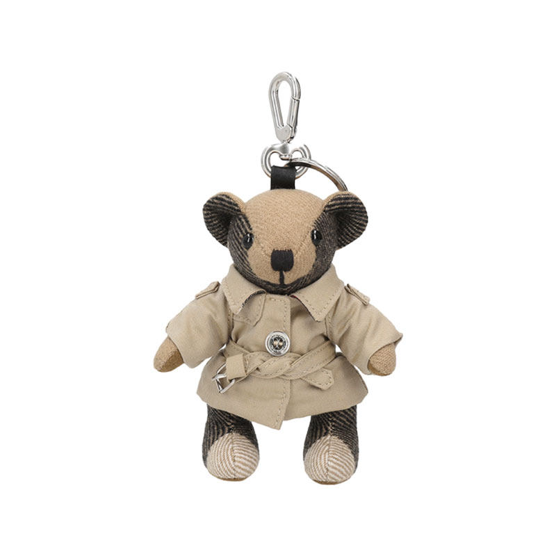 【自营】BURBERRY 男女同款Thomas泰迪熊吊饰挂饰钥匙扣 8124873