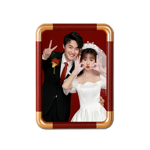 仿铜角结婚登记照相框摆台冲洗打印加做成情侣婚纱纪念六6寸照片