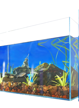 鱼缸背景贴纸底部水族箱内外自粘壁纸静电蓝色遮光玻璃缸纯黑贴膜