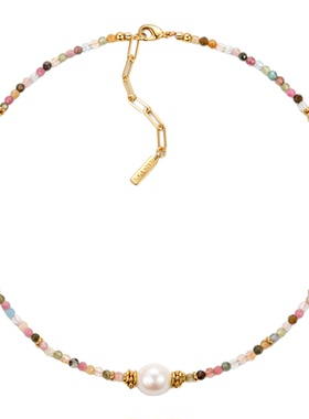 PEACHSTATE新款天然宝石珍珠项链