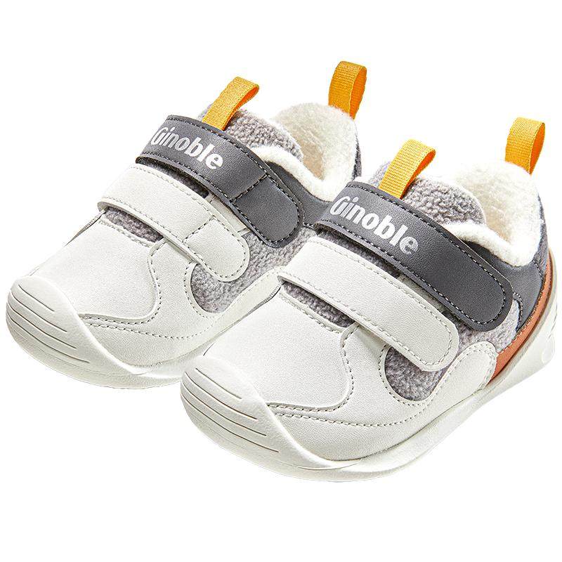 【暖宝宝系列】基诺浦机能鞋25冬新款锁温摇粒绒学前鞋GB2501