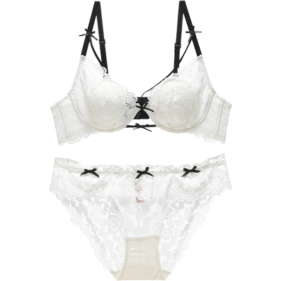 六只兔子性感蕾丝大胸显小内衣女