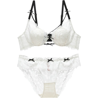 六只兔子性感蕾丝大胸显小内衣女