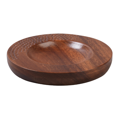 实木雕刻手工制作干果盘胡桃木
