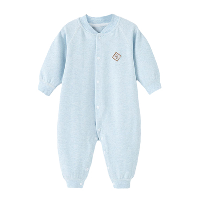 秋冬婴儿磨毛连体衣宝宝睡衣无骨