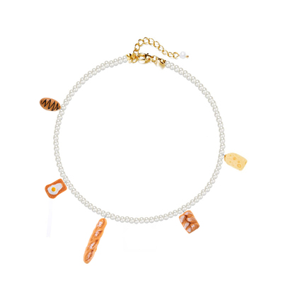 同款法棍面包淡水珍珠项链