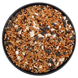 鹦鹉鸟粮饲料虎皮玄凤牡丹鸟食带壳黄谷子五色黍子小米混合专用粮