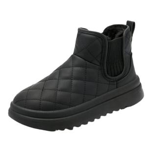 大东防水防滑雪地靴女款2025新款冬季棉靴厚底加绒加厚东北棉鞋女