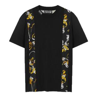 【季末优惠】VERSACE JEANS COUTURE Outline Barocco常规版T恤