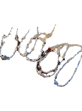 韩版猫眼石ins串珠甜美女