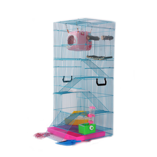 松鼠子笼花枝鼠豚鼠笼子飞鼠蜜袋鼯笼子特大号标笼多层龙猫笼子