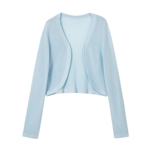 蓝语大码轻熟优雅气质约会晚宴裙针织开衫缎面提花挂脖连衣裙套装