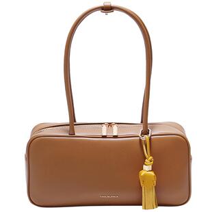 百丽包包女25新款绒面复古通勤上班保龄球包单肩波士顿包BL838CX5