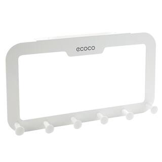 ecoco门后挂钩挂衣架壁挂门背式衣帽钩置物架挂衣钩无痕衣服钩子