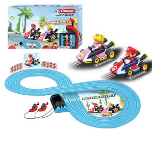 儿童轨道赛车卡雷拉男孩玩具套装电动遥控汽车小火车马里奥3岁