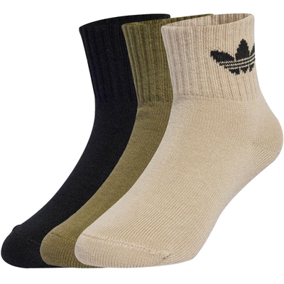 滔搏adidas阿迪达斯三叶草儿童运动舒适休闲袜JW2934