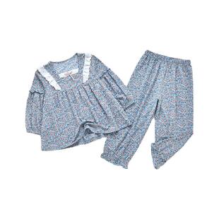 威奇猫莫代尔女童成人家居服家居裙睡衣套装睡裙亲子装