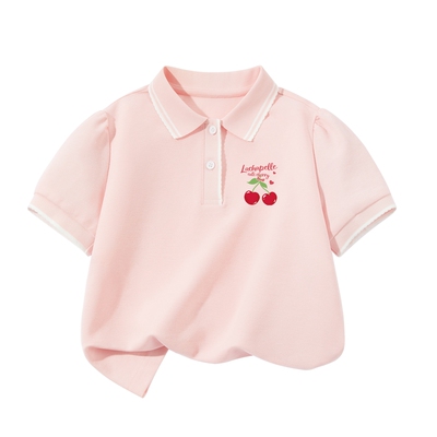 拉夏贝尔女童POLO衫短袖