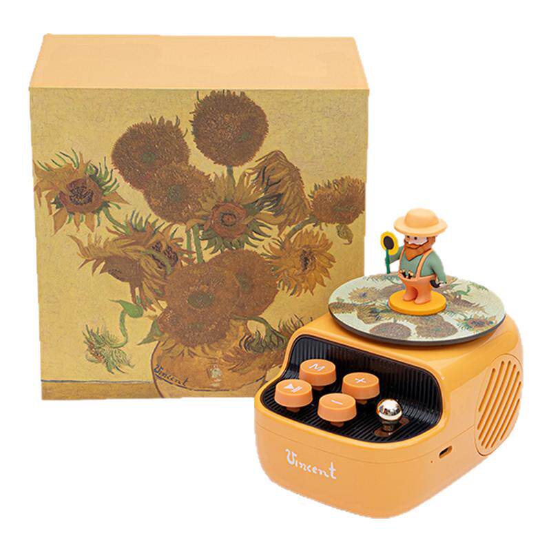 大英博物馆英国国家美术馆梵高向日葵蓝牙音响礼盒送男女生日礼物