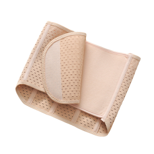 夏季薄款透气收腹带黏贴式魔术贴收小肚子塑身腰封产后护腰束腰带