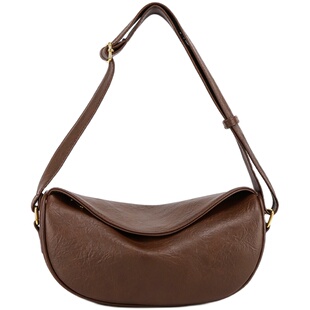 高级感包包女士2026新款复古洋气大容量腋下饺子包百搭单肩斜挎包