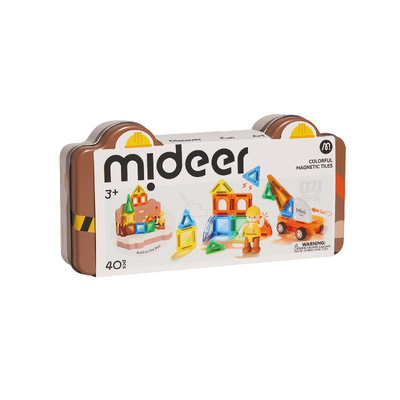 mideer弥鹿迷你磁力片便携口袋磁吸方块积木创想几何儿童益智玩具