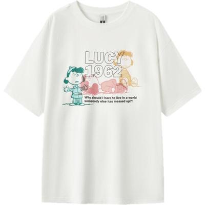 史努比系列森马印花短袖T恤女