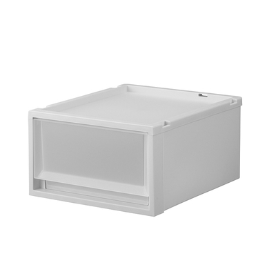 日本天马不透明白收纳箱抽屉式收纳盒衣柜卧室衣物塑料储物整理箱