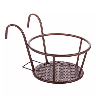 吊兰花架子栏杆花盆架网格铁艺悬挂式护栏窗台绿萝多肉阳台养花架