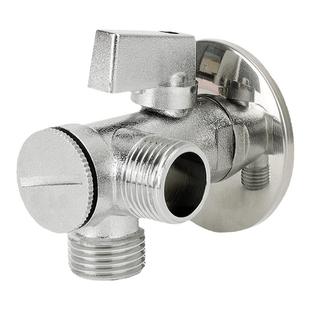 百战智能马桶专用角阀带过滤网全铜一分二4分转6分坐便器开关家用