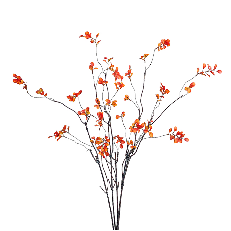 仿真花秋瓣葉絹花裝飾花藝花束綠植假花客廳擺設(shè)擺件配葉餐桌擺放