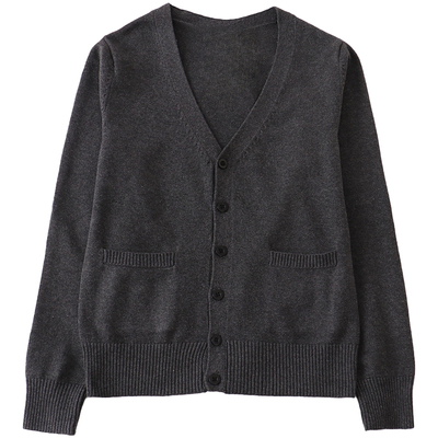 LF原创基础款开衫毛衣纯色学院风