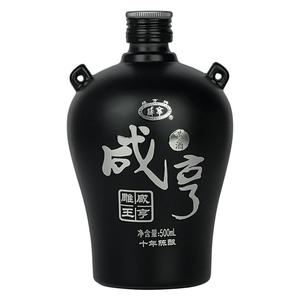 正宗绍兴咸亨黄酒雕王十年陈花雕酒 500ml*6坛整箱装半甜糯米黄酒