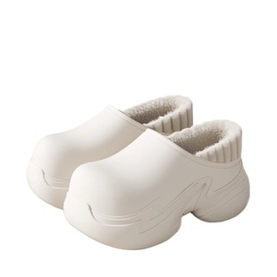 防水棉拖鞋女冬季包跟外穿厚底增高2025新款防滑保暖护士棉鞋女士