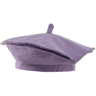 黑色贝雷帽子女夏季英伦复古百搭画家帽欧阳区区同款蓓蕾帽春秋潮