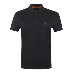 【自营】Hugo Boss/雨果博斯男士拉链翻领短袖POLOT恤衫 50537507