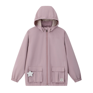 丹麦MINI A TURE童装25秋新男女中大童轻量防水防风外套风衣