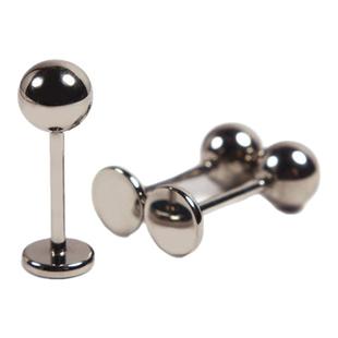 Fiee医用植入级钛合金耳钉插针款0.8mm粗耳骨钉耳垂钉养耳防过敏