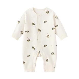 babylove【安心柔】婴儿连体衣春秋纯棉宝宝哈衣爬服梨乐融融