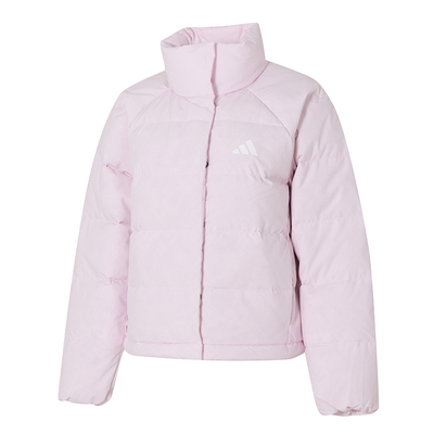 阿迪达斯官方正品羽绒服女装2025新款立领运动上衣保暖加厚外套