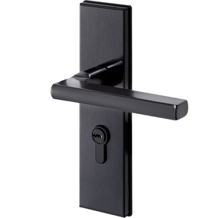 名门静音门锁室内锁具家用通用型卫生间卧室房间厕所木门把手黑色