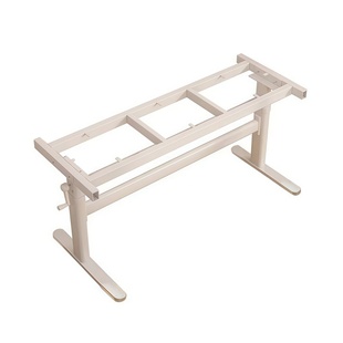 儿童手摇可升降桌腿茶几支架书桌钢架支撑电脑移动桌脚带滑轮底座