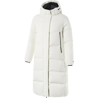 李宁连帽女长羽绒服运动服