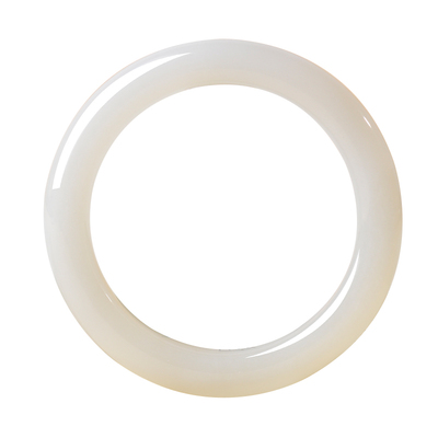 凤飞凰和田玉羊脂白玉手镯女款