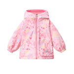 小黄鸭儿童春装外套双面穿2025摇粒绒秋款男宝宝小女孩抓绒拉链衫