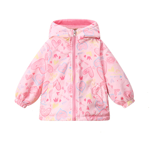 小黄鸭儿童春装外套双面穿2025摇粒绒秋款男宝宝小女孩抓绒拉链衫